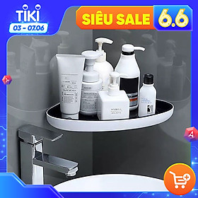 Kệ Góc Dán Tường Đa Năng - Kệ Góc Nhà Tắm - Kệ Góc Đựng Gia Vị - Chất liệu ABS cao cấp, Chống nước, bụi bẩn hiệu quả - Giao màu ngẫu nhiên - HÀNG CHÍNH HÃNG.