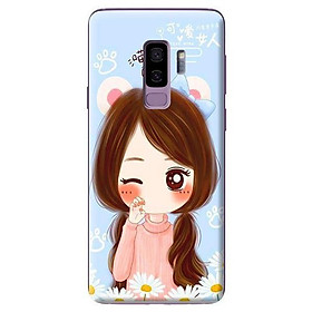 Ốp Lưng Điện Thoại Dành Cho Samsung Galaxy S9 Plus - Anime Cô Gái Nháy Mắt