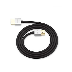 Cáp tín hiệu  HDMI 2.0 Sợi Siêu Nhỏ Cao Cấp dài 2M dây màu đen đầu màu xám HD30478Hd117 Hàng chính hãng