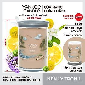 Nến ly tròn sáp đậu nành Yankee Candle size L (567g) - Seaside Woods