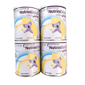 Combo 4 lon Sữa bột NutriniDrink vị vani/trung tính 400g