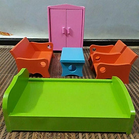 Bộ đồ dùng gia đình băng gỗ