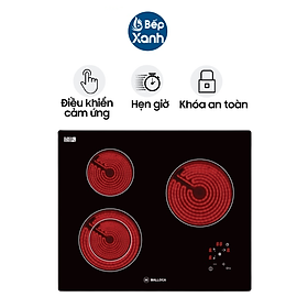 Mua Bếp điện 3 vùng nấu Malloca MH-03R - Ngang 60cm - Hàng chính hãng