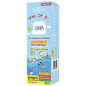 Natures Aid 50 ml DHA Omega-3 Drops for Infants and Children
