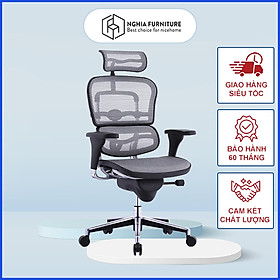 Mua Ghế công thái học Nghia furniture ERGO - HUMAN - C  Hỗ trợ cột sống mạnh mẽ  bảo hành 5 năm