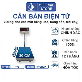 Mua Cân Bàn Điện Tử T7E - Mặt Bàn Cân 300X400MM