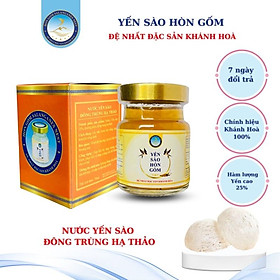 [HỘP 1 LỌ 70 ML] Nước Yến Sào Đông Trùng Hạ Thảo - Yến Sào Hòn Gốm Chính Hiệu Khánh Hoà - H G SALANGANES NEST