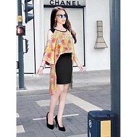 GIÁ XƯỞNG - ĐẦM BODY TAY CHOÀNG HOA CÚC