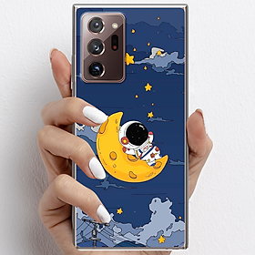 Ốp lưng cho Samsung Galaxy Note 20 Ultra nhựa TPU mẫu Phi hành gia trăng vàng