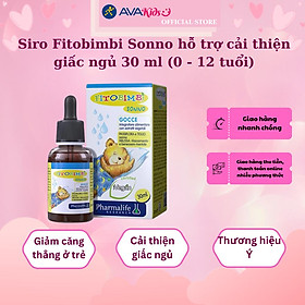 Siro Fitobimbi Sonno hỗ trợ cải thiện giấc ngủ 30 ml (0 - 12 tuổi)