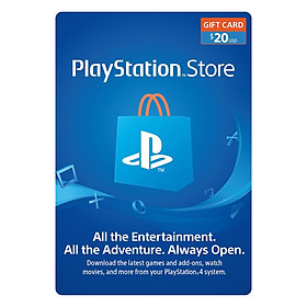 Mua Thẻ PlayStation PSN 20 USD Hệ US - Hàng Chính Hãng