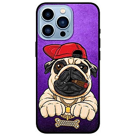 Ốp lưng dành cho Iphone 13 Mini - Iphone 13 - Iphone 13 Pro -  Iphone 13 Pro Max - Pulldog Hiphop Nền Tím