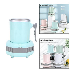 Portable Mini Electric Ice Maker Machine Desktop Beverage Cup Cooler, Quick in 15 Minutes (US Plug)