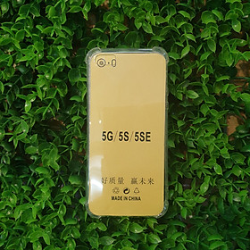 Ốp Silicon Dẻo Trong Chống Sốc Cho Iphone 5 / 5s / 5se