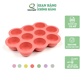 Mua Khay silicon trữ đông Q SILI-KIT 10 ngăn hình tròn có nắp  sử dụng đa năng  kích thước 22.8x3.7cm  10x55ml