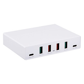 Bộ Sạc Di Động Sạc Nhanh Đa Chức Năng X5 6 Cổng USB Pd QC3.0 Cho Điện Thoại Di Động / Máy Tính Bảng / Máy Tính Xách Tay