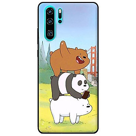 Ốp lưng in cho Huawei P30 Pro Bộ Ba Chú Gấu - Hàng chính hãng