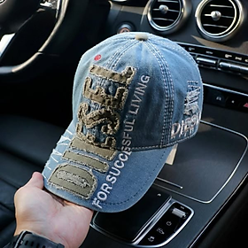 Nón kết, mũ lưỡi trai Diesel phối vải jeans form chuẩn thời trang đường phố siêu đẹp (Ảnh thật)