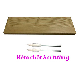 Mua Kệ gỗ trang trí treo tường TopV decor bằng thanh gỗ ngang gắn tường mini phòng khách phòng ngủ