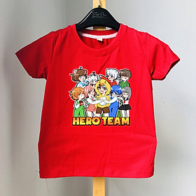 Áo thun cổ tròn HERO TEAM CHO BÉ