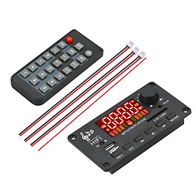 BT 5.0 MP3 Player Decoding Board 2x40W Durable for DIY Speaker Car Remote A