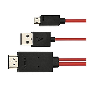 Hình ảnh Cáp chuyển tín hiệu từ điện thoại lên tivi HDMI MHL 5 Pin