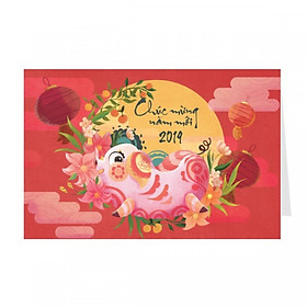 Combo 2 thiệp Tết, thiệp năm mới Greenwood NY29