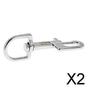 2xStainless Steel Swivel  Snap Hook Clip Scuba Diving 90mm Single Ended