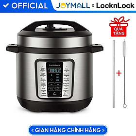 Mua Nồi Áp Suất Điện Tử Lock&Lock EJP666SLV 6 Lít Có 11 Chế Độ Cài Đặt Sẵn  Giữ Ấm Tối Đa 24h - Hàng Chính Hãng Tặng Kèm Ống Hút Inox Và Cọ Rửa Ống Hút