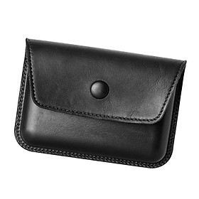 Mens  Leather Button Wallet Credit Card Holder Organizer Coin Purse