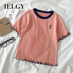 Áo Len Nữ Ngắn Tay Cổ Tròn Thời Trang Hàn