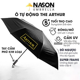 Mua Ô dù tự đông thông minh Nason Umbrella The Arthur tự động đóng mở 2 chiều  tay cầm phủ kim loại cao cấp màu Bronzo  dù tự động gấp ngược  chống gió bão cấp 6