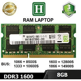 Mua Ram Laptop 8GB DDR3 bus 1600 (12800s) 1.5V ram cho laptop
