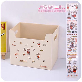 Mua HỘP ĐỰNG TÀI LIỆU  SÁCH VỞ VĂN PHÒNG PHẨM BÀN HỌC MAKE IT PINKY