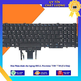 Hình ảnh Bàn Phím dùng cho laptop DELL Precision 7530 7730 (Có Đèn) - Hàng Nhập Khẩu New Seal