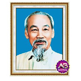 Mua Tranh đính đá Bác Hồ Df214 (58x75) chưa đính