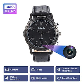 Xem camera Mini Action DVR Body Camcorder Invisible Vision Vision Video Ghi âm giám sát Micro Sport Wristwatch Màu sắc: C5 Màu đen