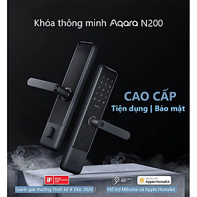 Khoá Cửa Thông Minh Aqara N200, mở khóa bằng vân tay, mật khẩu, khóa cơ, NFC và Apple HomeKit