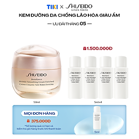 Hình ảnh Review Kem dưỡng da chống lão hóa giàu ẩm Shiseido Benefiance Wrinkle Smoothing Cream Enriched 50ml