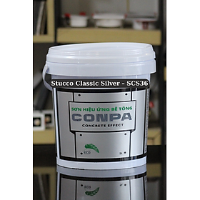 Mua SƠN HIỆU ỨNG BÊ TÔNG MÃ MÀU:  Stucco Classic Silver – SCS36