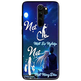 Ốp lưng in cho Xiaomi Redmi Note 8 Pro Mẫu Nợ Cha Nợ Mẹ