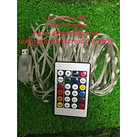 Mua Đèn led dây chạy đuổi theo nhạc RGB 5V dài 10m trang trí ngoài trời
