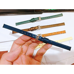 Dây da đồng hồ julius hàn quốc size 08 - chọn màu