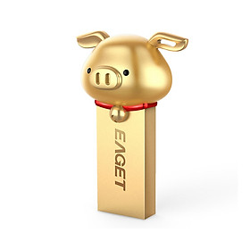 EAGET 64GB USB3.0 U disk U88 Golden Pig Zodiac U disk high-speed all metal gift