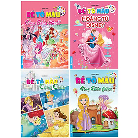 Bé Tô Màu - Combo Tô Màu Dành Cho Bé Gái (4 Cuốn)