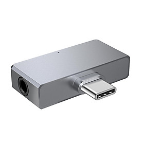 Reiyin MCA1 DAC Type-C to Toslink Optical 3.5mm Headset 192kHz 24bit Audio Adapter PC Sound Card Windows MacOS Android Color: Gray
