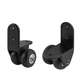 2 Pieces DIY Luggage Mute Wheels Suitcase Trolley Right Angle Casters H-007A