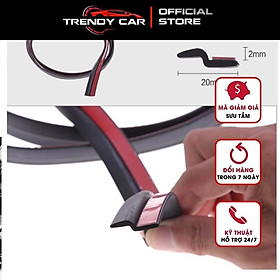 Hàng Mới Gioăng cao su chữ Z - Chống bụi , chống thoát nước chống ồn dành cho xe hơi Cuộn 10m