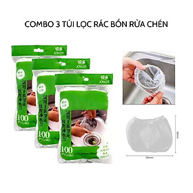 Mua Túi lọc rác bồn rửa chén tiện lợi  túi lưới lọc rác bồn rửa chén thông minh (set 100 túi)