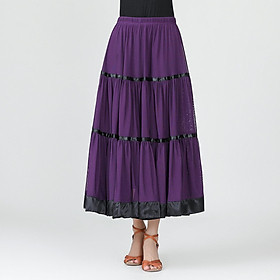 Flamenco Ballroom Skirt Waltz   Costume Red